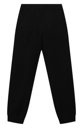 Детские хлопковые брюки BALMAIN черного цвета по цене 30850 руб., арт. 6O6200 | Фото 2 Детские хлопковые брюки BALMAIN черного цвета, арт. 6O6200 | Фото 2