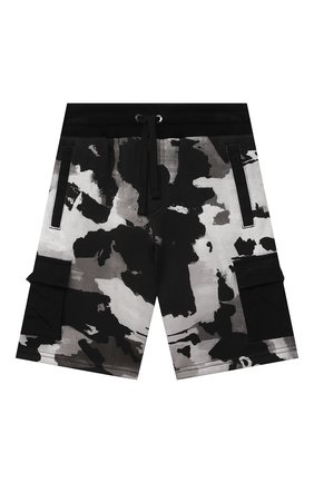 Детские хлопковые шорты DOLCE & GABBANA серого цвета по цене 19950 руб., арт. L4JQH9/HS7E1/2-6 | Фото 1 Детские хлопковые шорты DOLCE & GABBANA серого цвета, арт. L4JQH9/HS7E1/2-6 | Фото 1