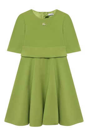 Детское платье DOLCE & GABBANA зеленого цвета по цене 30950 руб., арт. L52DS3/FURDV/2-6 | Фото 1 Детское платье DOLCE & GABBANA зеленого цвета, арт. L52DS3/FURDV/2-6 | Фото 1 (Материал внешний: Вискоза, Синтетический материал; Материал подклада: Вискоза; Рукава: Короткие; Девочки Кросс-КТ: Платье-одежда; Ростовка одежда: 2 года | 92 см, 3 года | 98 см, 4 года | 104 см, 5 лет | 110 см, 6 лет | 116 см)