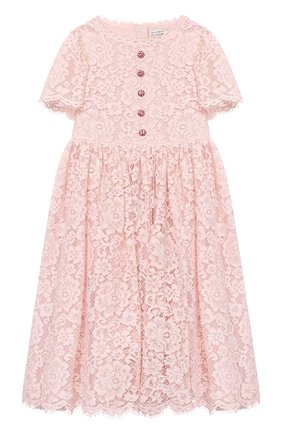 Детское платье DOLCE & GABBANA светло-розового цвета по цене 113500 руб., арт. L52DP9/HLMEA/2-6 | Фото 1 Детское платье DOLCE & GABBANA светло-розового цвета, арт. L52DP9/HLMEA/2-6 | Фото 1