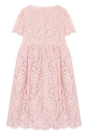 Детское платье DOLCE & GABBANA светло-розового цвета по цене 113500 руб., арт. L52DP9/HLMEA/2-6 | Фото 2 Детское платье DOLCE & GABBANA светло-розового цвета, арт. L52DP9/HLMEA/2-6 | Фото 2