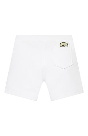 Детские хлопковые шорты DSQUARED2 белого цвета по цене 17150 руб., арт. DQ0333-D003G | Фото 2 Детские хлопковые шорты DSQUARED2 белого цвета, арт. DQ0333-D003G | Фото 2