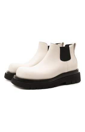 Мужские кожаные челси lug BOTTEGA VENETA кремвого цвета по цене 68200 руб., арт. 634403/VBS50 | Фото 1 Мужские кожаные челси lug BOTTEGA VENETA кремвого цвета, арт. 634403/VBS50 | Фото 1