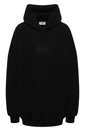 Женский хлопковое худи BALENCIAGA черного цвета по цене 74450 руб., арт. 620947/TKV72 | Фото 1 Женский хлопковое худи BALENCIAGA черного цвета, арт. 620947/TKV72 | Фото 1