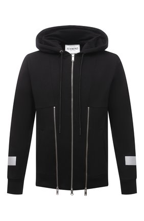 Мужской хлопковая толстовка ICEBERG черного цвета по цене 27150 руб., арт. 21E I1P0/E071/6300 | Фото 1 Мужской хлопковая толстовка ICEBERG черного цвета, арт. 21E I1P0/E071/6300 | Фото 1