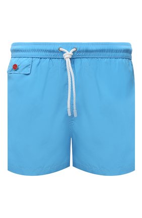 Мужские плавки-шорты KITON голубого цвета по цене 25950 руб., арт. UC0M2CX07T09 | Фото 1 Мужские плавки-шорты KITON голубого цвета, арт. UC0M2CX07T09 | Фото 1 (Материал внешний: Синтетический материал; Принт: Без принта; Мужское Кросс-КТ: плавки-шорты)