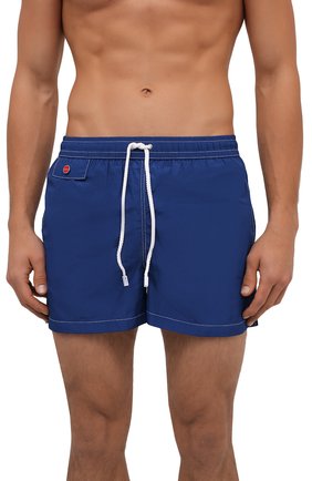 Мужские плавки-шорты KITON темно-синего цвета по цене 28700 руб., арт. UC0M2CX07T09 | Фото 2 Мужские плавки-шорты KITON темно-синего цвета, арт. UC0M2CX07T09 | Фото 2
