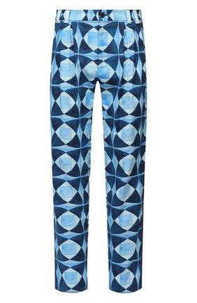 Мужские хлопковые брюки DOLCE & GABBANA синего цвета по цене 94350 руб., арт. GWD5HT/FP6M9 | Фото 1 Мужские хлопковые брюки DOLCE & GABBANA синего цвета, арт. GWD5HT/FP6M9 | Фото 1