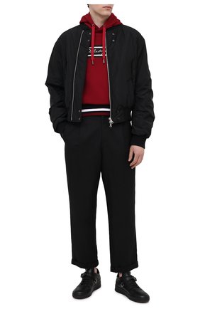 Мужской хлопковое худи DOLCE & GABBANA красного цвета по цене 52150 руб., арт. G90F9T/FI76N | Фото 2 Мужской хлопковое худи DOLCE & GABBANA красного цвета, арт. G90F9T/FI76N | Фото 2