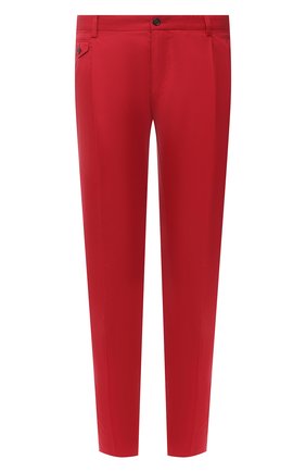 Мужские хлопковые брюки DOLCE & GABBANA красного цвета по цене 57500 руб., арт. GY6UET/FU5NK | Фото 1 Мужские хлопковые брюки DOLCE & GABBANA красного цвета, арт. GY6UET/FU5NK | Фото 1