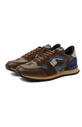 Мужские комбинированные кроссовки rockrunner VALENTINO коричневого цвета по цене 56750 руб., арт. VY0S0723/TCC | Фото 1 Мужские комбинированные кроссовки rockrunner VALENTINO коричневого цвета, арт. VY0S0723/TCC | Фото 1