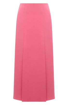 Женская шелковая юбка VALENTINO розового цвета по цене 144500 руб., арт. VB3RA7901MM | Фото 1 Женская шелковая юбка VALENTINO розового цвета, арт. VB3RA7901MM | Фото 1 (Материал подклада: Синтетический материал; Материал внешний: Шелк; Стили: Романтичный; Женское Кросс-КТ: Юбка-одежда; Длина Ж (юбки, платья, шорты): Миди)