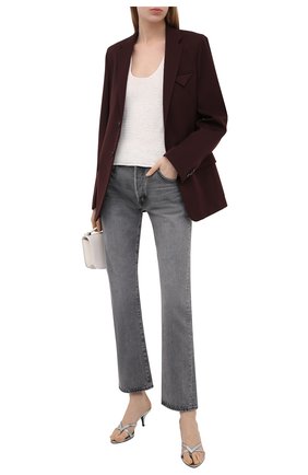 Женские кожаные мюли logo TOM FORD серебряного цвета по цене 66550 руб., арт. W2883N-LCL155 | Фото 2 Женские кожаные мюли logo TOM FORD серебряного цвета, арт. W2883N-LCL155 | Фото 2