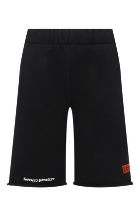 Женские хлопковые шорты HERON PRESTON черного цвета по цене 19950 руб., арт. HWCI002R21JER0011001 | Фото 1 Женские хлопковые шорты HERON PRESTON черного цвета, арт. HWCI002R21JER0011001 | Фото 1