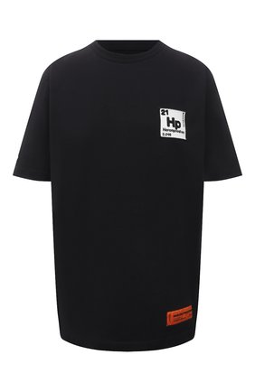 Женская хлопковая футболка HERON PRESTON черного цвета по цене 21500 руб., арт. HWAA023R21JER0021001 | Фото 1 Женская хлопковая футболка HERON PRESTON черного цвета, арт. HWAA023R21JER0021001 | Фото 1