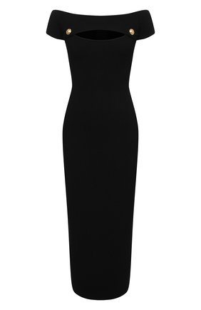 Женское платье из вискозы BALMAIN черного цвета по цене 153500 руб., арт. VF0RK000/K211 | Фото 1 Женское платье из вискозы BALMAIN черного цвета, арт. VF0RK000/K211 | Фото 1 (Случай: Коктейльный; Рукава: Короткие; Женское Кросс-КТ: платье-футляр, Платье-одежда; Стили: Гламурный; Материал внешний: Вискоза; Длина Ж (юбки, платья, шорты): Миди)