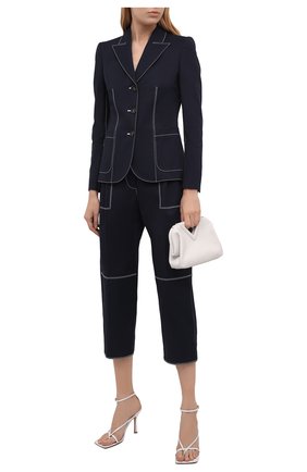 Женские хлопковые брюки ALEXANDER MCQUEEN темно-синего цвета по цене 59950 руб., арт. 656994/QFAAJ | Фото 2 Женские хлопковые брюки ALEXANDER MCQUEEN темно-синего цвета, арт. 656994/QFAAJ | Фото 2 (Стили: Кэжуэл; Силуэт Ж (брюки и джинсы): Прямые; Длина (брюки, джинсы): Укороченные; Материал внешний: Хлопок; Женское Кросс-КТ: Брюки-одежда; Региональные ограничения белый список (Axapta Mercury): RU)