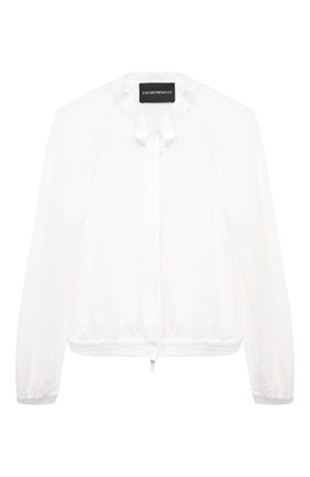 Женская хлопковая куртка EMPORIO ARMANI белого цвета по цене 73050 руб., арт. ANB21R/A2452 | Фото 1 Женская хлопковая куртка EMPORIO ARMANI белого цвета, арт. ANB21R/A2452 | Фото 1