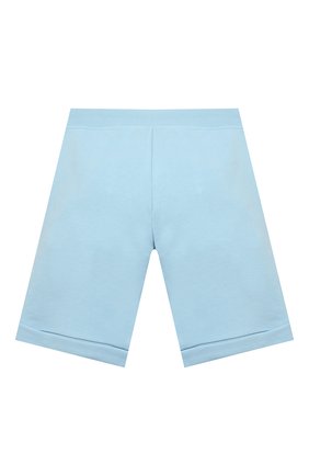 Детские хлопковые шорты KARL LAGERFELD KIDS голубого цвета по цене 8490 руб., арт. Z24108 | Фото 2 Детские хлопковые шорты KARL LAGERFELD KIDS голубого цвета, арт. Z24108 | Фото 2