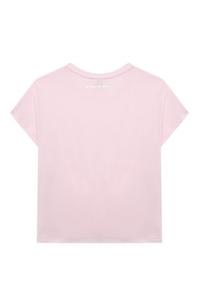 Детская футболка KARL LAGERFELD KIDS розового цвета по цене 8200 руб., арт. Z15303 | Фото 2 Детская футболка KARL LAGERFELD KIDS розового цвета, арт. Z15303 | Фото 2 (Материал внешний: Хлопок, Синтетический материал; Рукава: Короткие; Девочки Кросс-КТ: футболка-одежда; Региональные ограничения белый список (Axapta Mercury): RU; Ростовка одежда: 9 лет | 134 см, 12 лет | 152 см, 13 - 15 лет | 158 см, 16 лет | 164 см, 5 лет | 110 см, 7 лет | 122 см)