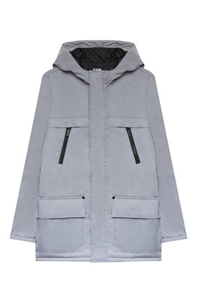 Детского ветровка с капюшоном KARL LAGERFELD KIDS серого цвета по цене 20600 руб., арт. Z26079 | Фото 1 Детского ветровка с капюшоном KARL LAGERFELD KIDS серого цвета, арт. Z26079 | Фото 1