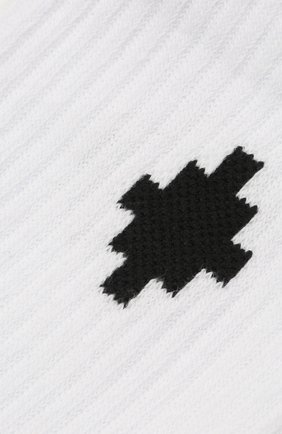 Детские хлопковые носки MARCELO BURLON KIDS OF MILAN белого цвета, арт. 21E/B/MB/6000/7010 | Фото 2 (Материал: Текстиль, Хлопок; Региональные ограничения белый список (Axapta Mercury): RU; Кросс-КТ: Носки)