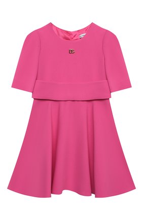 Детское платье DOLCE & GABBANA фуксия цвета по цене 30950 руб., арт. L52DS3/FURDV/2-6 | Фото 1 Детское платье DOLCE & GABBANA фуксия цвета, арт. L52DS3/FURDV/2-6 | Фото 1 (Рукава: Короткие; Материал подклада: Вискоза; Материал внешний: Вискоза, Синтетический материал; Девочки Кросс-КТ: Платье-одежда; Ростовка одежда: 2 года | 92 см, 3 года | 98 см, 4 года | 104 см, 5 лет | 110 см, 6 лет | 116 см)