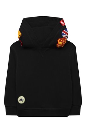 Детский хлопковое худи DSQUARED2 черного цвета по цене 28900 руб., арт. DQ0335-D003G | Фото 1 Детский хлопковое худи DSQUARED2 черного цвета, арт. DQ0335-D003G | Фото 1 (Мальчики Кросс-КТ: Толстовка-одежда; Материал внешний: Хлопок; Рукава: Длинные; Ростовка одежда: 10 - 11 лет | 140 - 146см, 12 лет | 152 см, 13 - 15 лет | 158 см, 4 года | 104 см, 6 лет | 116 см, 8 лет | 128 см)