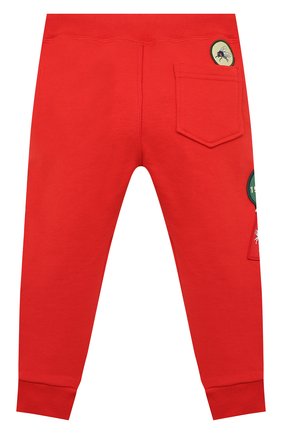 Детские хлопковые джоггеры DSQUARED2 красного цвета по цене 22550 руб., арт. DQ0338-D003G | Фото 2 Детские хлопковые джоггеры DSQUARED2 красного цвета, арт. DQ0338-D003G | Фото 2