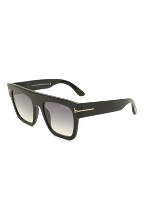 Женские солнцезащитные очки TOM FORD черного цвета, арт. TF847 01B | Фото 1 (Тип очков: С/з; Очки форма: Маска, Прямоугольные; Оптика Гендер: оптика-унисекс)