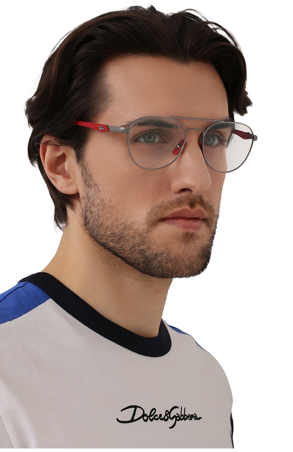 Женские оправа RAY-BAN серого цвета по цене 10200 руб., арт. 6473M-F037 | Фото 3 Женские оправа RAY-BAN серого цвета, арт. 6473M-F037 | Фото 3