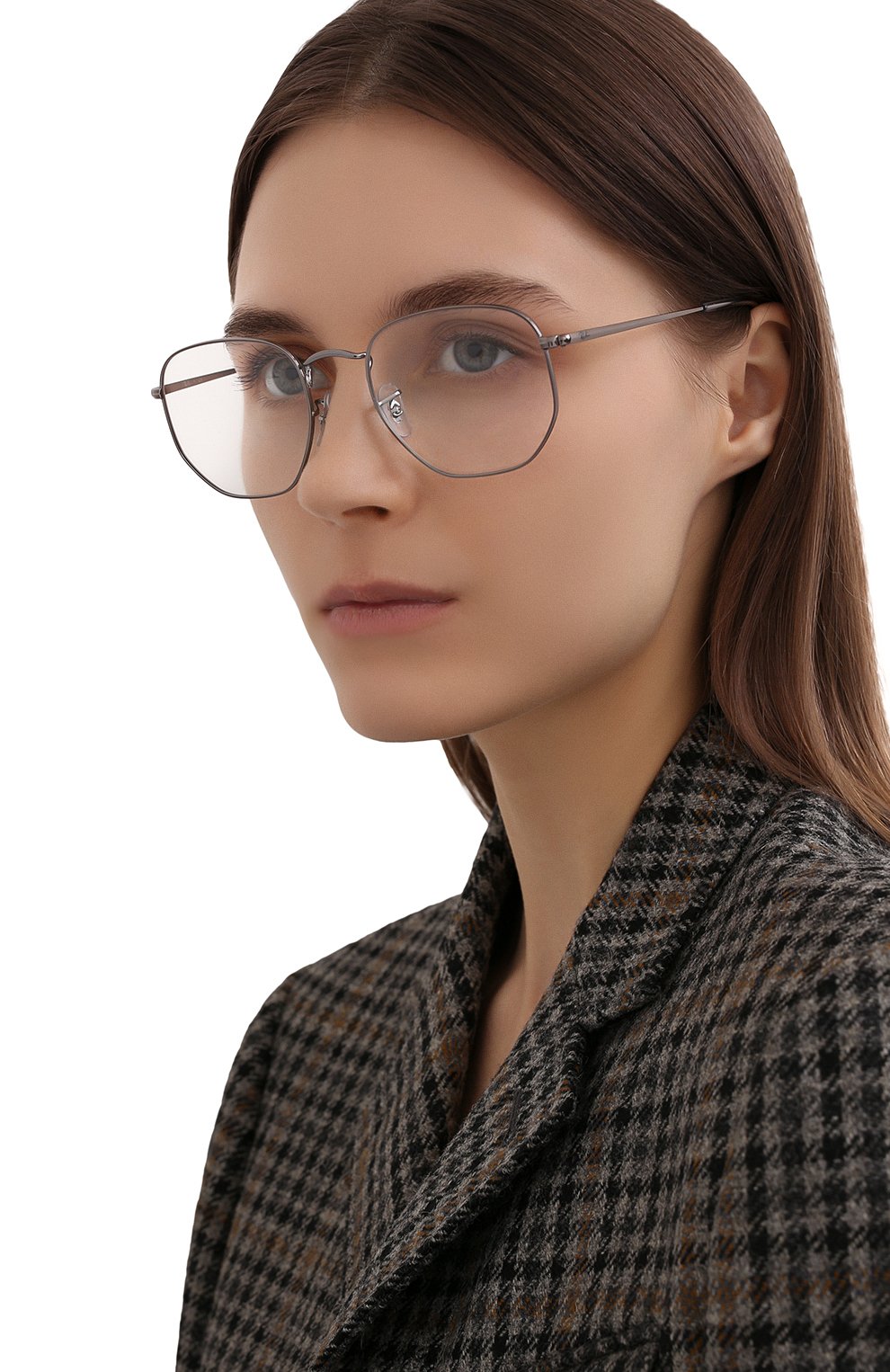 Женские оправа RAY-BAN серебряного цвета по цене 8000 руб., арт. 6448-2502 | Фото 2 Женские оправа RAY-BAN серебряного цвета, арт. 6448-2502 | Фото 2