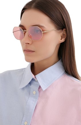 Женские солнцезащитные очки RAY-BAN розового цвета по цене 14100 руб., арт. 1972-001/3E | Фото 2 Женские солнцезащитные очки RAY-BAN розового цвета, арт. 1972-001/3E | Фото 2