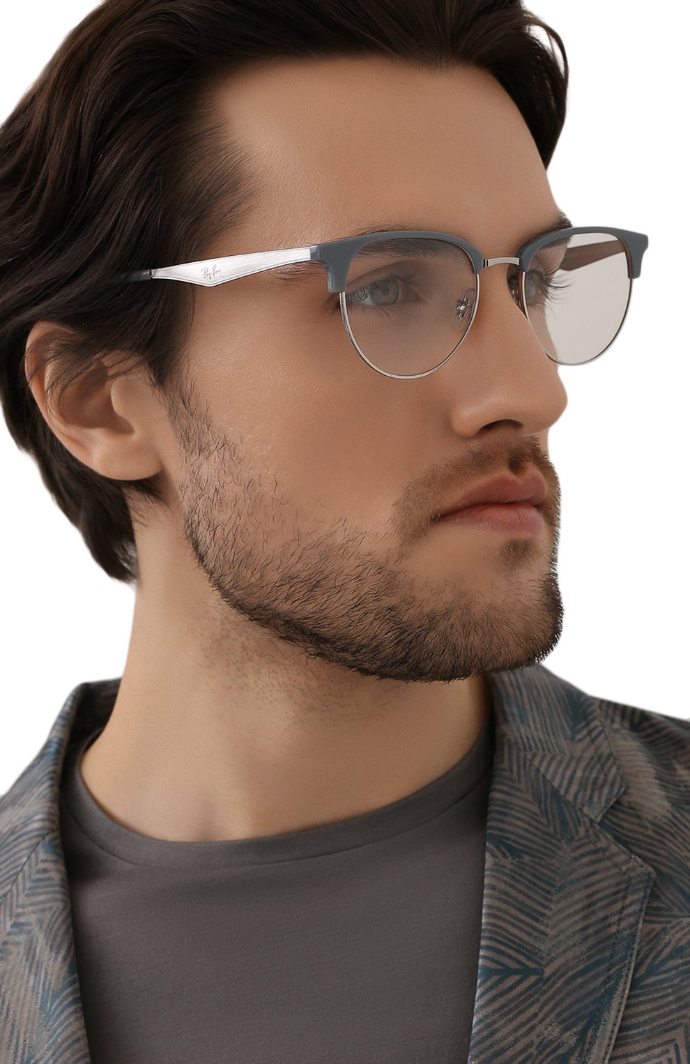 Женские оправа RAY-BAN светло-серого цвета по цене 9600 руб., арт. 6396-8101 | Фото 3 Женские оправа RAY-BAN светло-серого цвета, арт. 6396-8101 | Фото 3