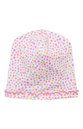 Детского хлопковая шапка KISSY KISSY розового цвета, арт. KG506003N | Фото 1 (Материал: Текстиль, Хлопок; Региональные ограничения белый список (Axapta Mercury): RU)