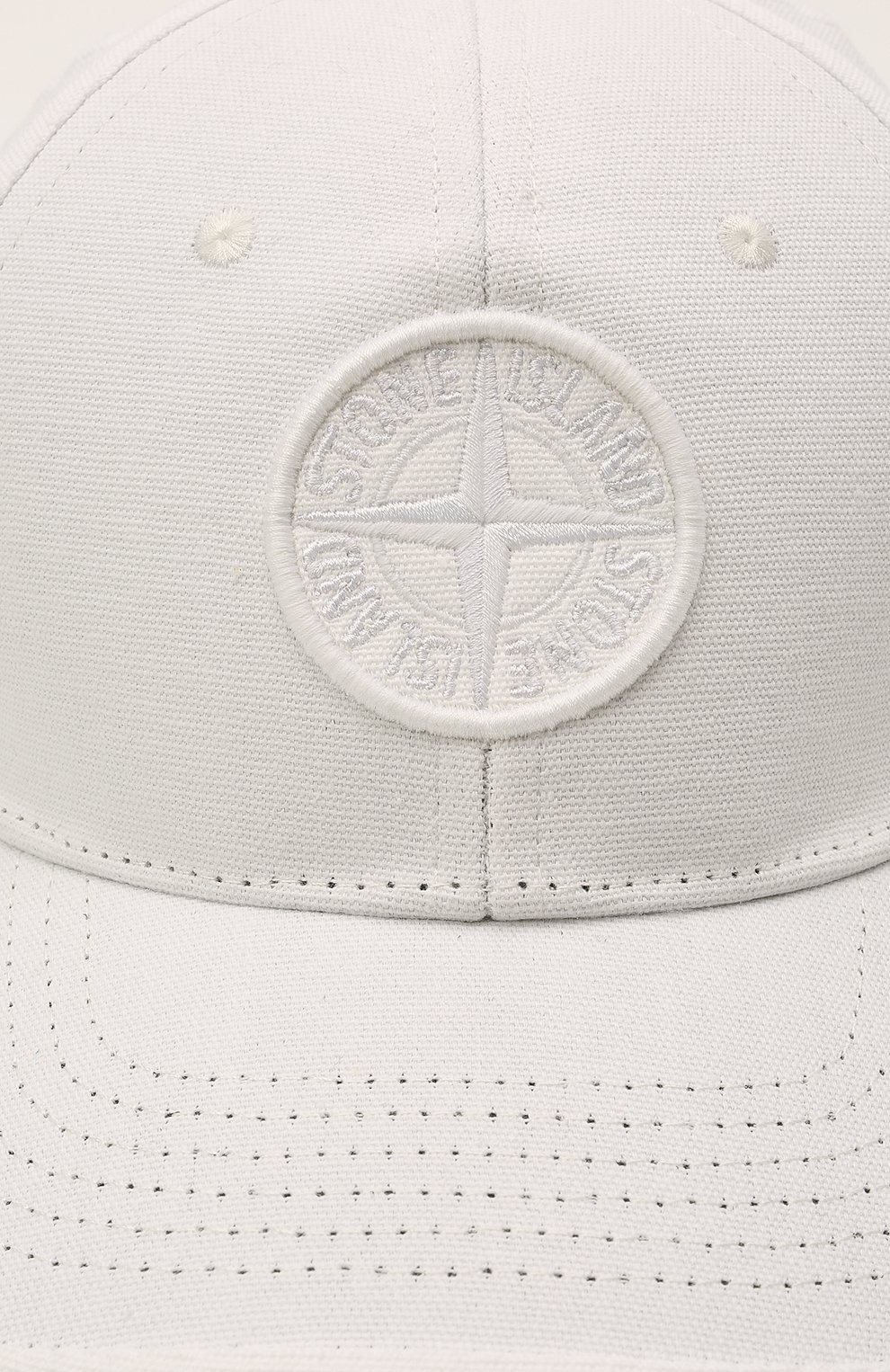 Детская хлопковая бейсболка STONE ISLAND белого цвета по цене 5615 руб., арт. 741690265 | Фото 3 Детская хлопковая бейсболка STONE ISLAND белого цвета, арт. 741690265 | Фото 3