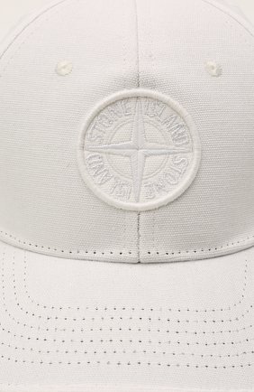 Детская хлопковая бейсболка STONE ISLAND белого цвета по цене 5615 руб., арт. 741690265 | Фото 3 Детская хлопковая бейсболка STONE ISLAND белого цвета, арт. 741690265 | Фото 3