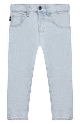 Детские джинсы EMPORIO ARMANI голубого цвета по цене 17650 руб., арт. 3K4J04/4D2KZ | Фото 1 Детские джинсы EMPORIO ARMANI голубого цвета, арт. 3K4J04/4D2KZ | Фото 1 (Материал внешний: Лиоцелл, Хлопок, Растительное волокно; Детали: Однотонный; Региональные ограничения белый список (Axapta Mercury): RU; Ростовка одежда: 10 - 11 лет | 140 - 146см, 13 - 15 лет | 158 см, 16 лет | 164 см, 4 года | 104 см, 5 лет | 110 см, 6 лет | 116 см, 7 лет | 122 см, 8 лет | 128 см, 9 лет | 134 см)