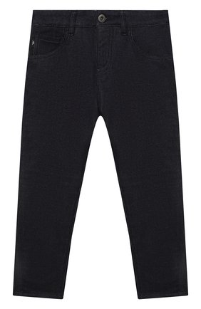 Детские джинсы EMPORIO ARMANI темно-синего цвета по цене 15900 руб., арт. 3K4J04/4D2AZ | Фото 1 Детские джинсы EMPORIO ARMANI темно-синего цвета, арт. 3K4J04/4D2AZ | Фото 1