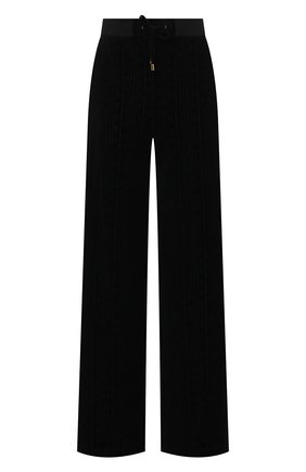 Женские хлопковые брюки BALMAIN черного цвета по цене 84400 руб., арт. VF20B010/B090 | Фото 1 Женские хлопковые брюки BALMAIN черного цвета, арт. VF20B010/B090 | Фото 1