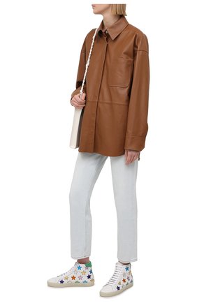 Женские кожаные кеды sl/06 SAINT LAURENT белого цвета по цене 57350 руб., арт. 650979/00NB0 | Фото 2 Женские кожаные кеды sl/06 SAINT LAURENT белого цвета, арт. 650979/00NB0 | Фото 2