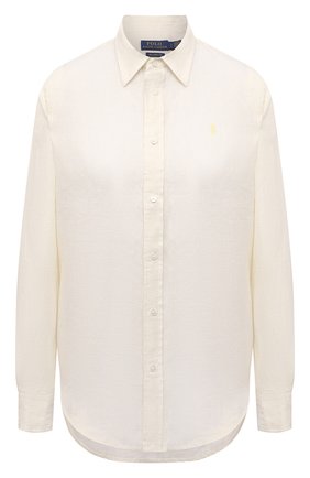 Женская льняная рубашка POLO RALPH LAUREN кремвого цвета по цене 13100 руб., арт. 211827658 | Фото 1 Женская льняная рубашка POLO RALPH LAUREN кремвого цвета, арт. 211827658 | Фото 1