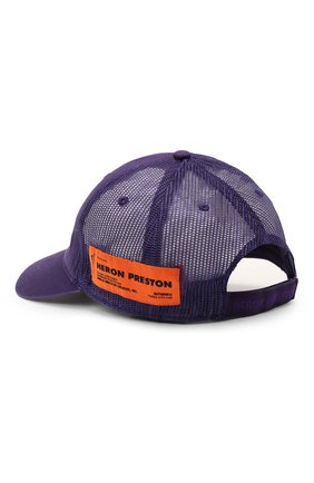 Женская хлопковая бейсболка HERON PRESTON фиолетового цвета по цене 12200 руб., арт. HWLB004R21FAB0013535 | Фото 2 Женская хлопковая бейсболка HERON PRESTON фиолетового цвета, арт. HWLB004R21FAB0013535 | Фото 2