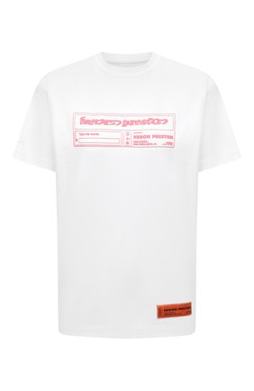 Женская хлопковая футболка HERON PRESTON белого цвета по цене 21800 руб., арт. HWAA025R21JER0010130 | Фото 1 Женская хлопковая футболка HERON PRESTON белого цвета, арт. HWAA025R21JER0010130 | Фото 1
