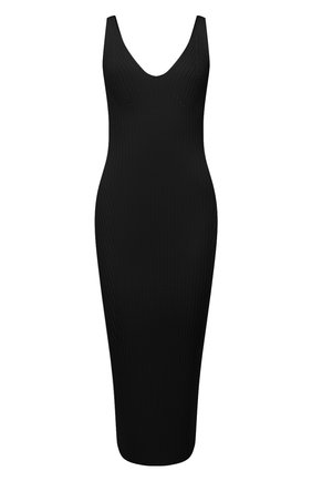 Женское платье из вискозы BALMAIN черного цвета, арт. VF0RH010/K252 | Фото 1 (Длина Ж (юбки, платья, шорты): Миди; Материал внешний: Вискоза; Случай: Повседневный; Женское Кросс-КТ: Платье-одежда; Региональные ограничения белый список (Axapta Mercury): RU; Кросс-КТ: Трикотаж; Рукава: На бретелях)