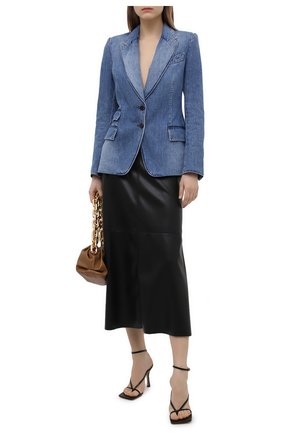 Женский джинсовый жакет TOM FORD голубого цвета по цене 179000 руб., арт. GID050-DEX111 | Фото 2 Женский джинсовый жакет TOM FORD голубого цвета, арт. GID050-DEX111 | Фото 2