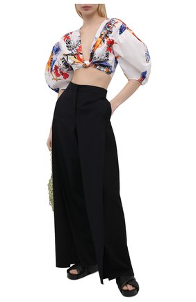 Женский хлопковый топ MSGM разноцветного цвета по цене 27900 руб., арт. 3042MDM110 217350 | Фото 2 Женский хлопковый топ MSGM разноцветного цвета, арт. 3042MDM110 217350 | Фото 2