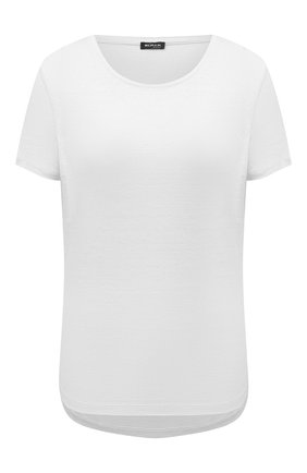 Женская льняная футболка KITON белого цвета по цене 54600 руб., арт. D51740X08T54 | Фото 1 Женская льняная футболка KITON белого цвета, арт. D51740X08T54 | Фото 1