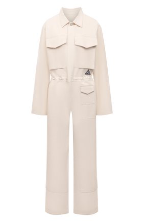 Женский хлопковый комбинезон JIL SANDER бежевого цвета по цене 95800 руб., арт. JPPS320005-WS242600 | Фото 1 Женский хлопковый комбинезон JIL SANDER бежевого цвета, арт. JPPS320005-WS242600 | Фото 1 (Материал внешний: Хлопок; Рукава: Длинные; Случай: Повседневный; Стили: Кэжуэл; Женское Кросс-КТ: Комбинезон-одежда; Длина (брюки, джинсы): Стандартные)