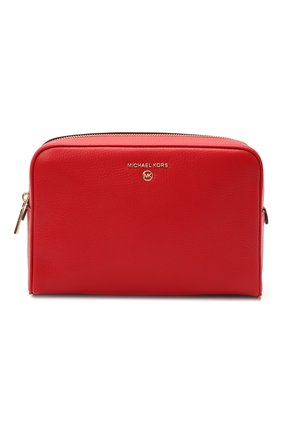 Женская кожаная косметичка MICHAEL MICHAEL KORS красного цвета по цене 11450 руб., арт. 32S1GT9T3L | Фото 1 Женская кожаная косметичка MICHAEL MICHAEL KORS красного цвета, арт. 32S1GT9T3L | Фото 1